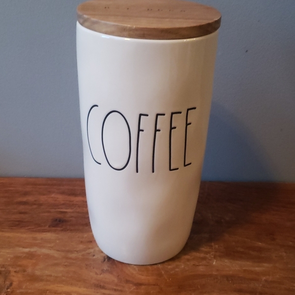 Rae Dunn Kitchen Rae Dunn Coffee Canister With Wooden Lid Poshmark
